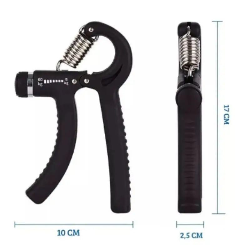 Hand Grip Flexor com Mola Ajustável - Fortalecedor de Mãos e Antebraços