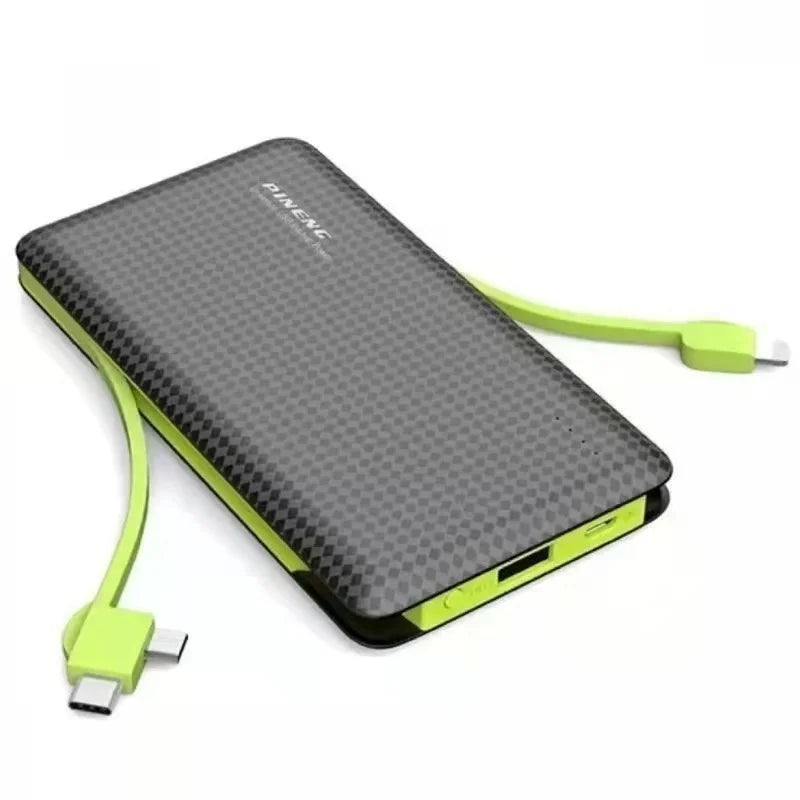 Power Bank 10000mAh 3 Saídas (V8, iPhone, Type-C)