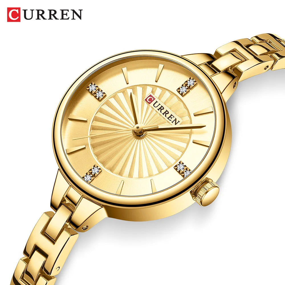 Relógio Feminino CURREN Luxury com Pulseira Magnética