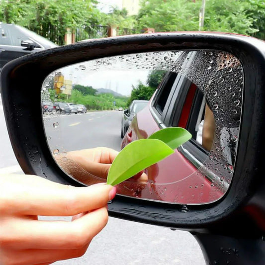 Película Protetora para Espelho Retrovisor 2 Peças – Antembaço, Impermeável e Anti-Choque para Carro