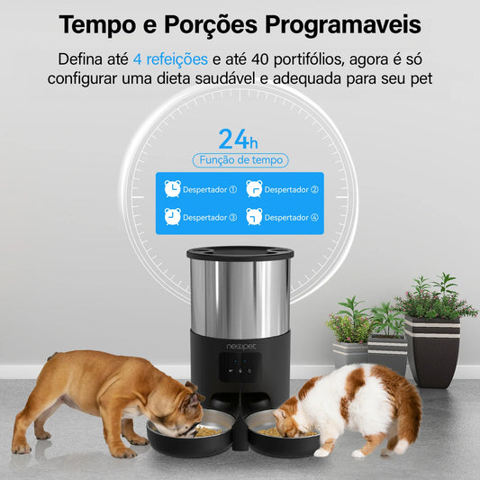 Alimentador Automático 5L com Wi-Fi e Microfone