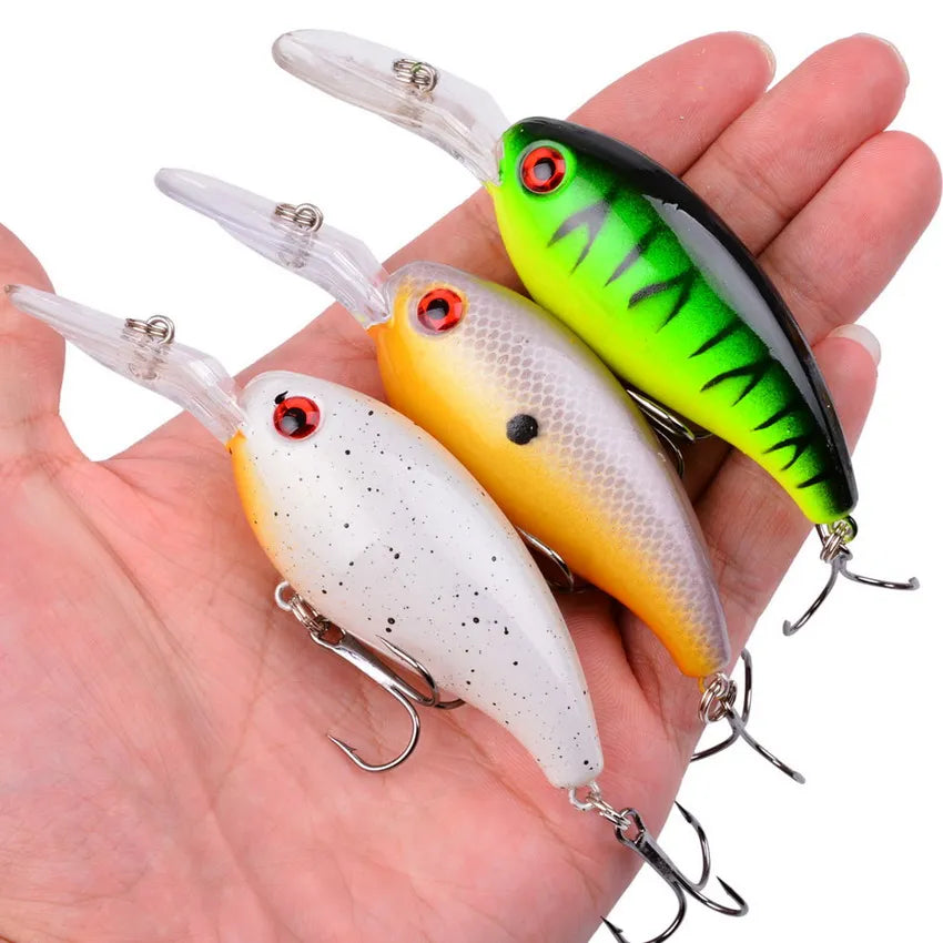 Kit com 3/5/8 Iscas Artificiais para Pesca - Diversos Modelos