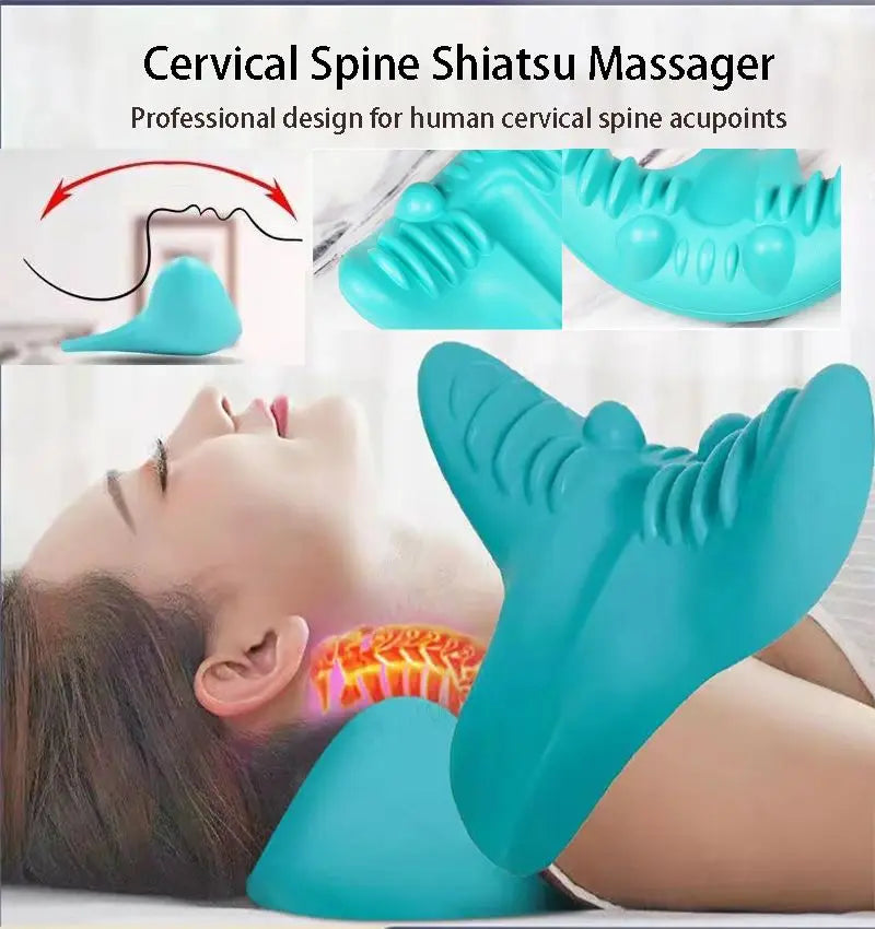 Almofada Massageadora para Alinhamento Cervical e Relaxamento