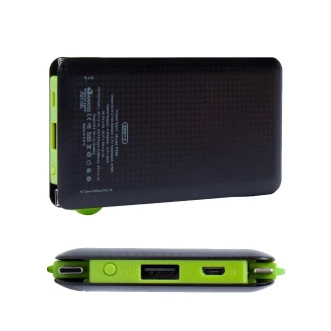 Power Bank 10000mAh 3 Saídas (V8, iPhone, Type-C)